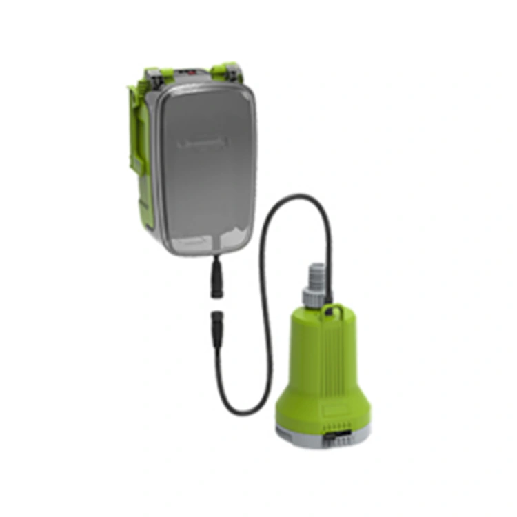 Sladdlös bärbar dränkbar vattenpump